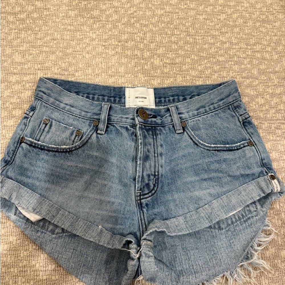 One teaspoon light wash Denim Blue Women's Shorts